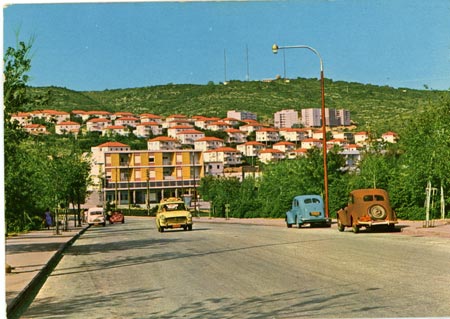 Haifa, new Jewish neighbourhood, 1950s, postcard