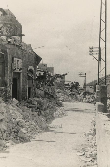 The destruction of the old city in Haifa, 1948